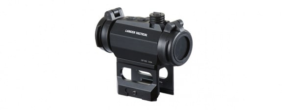 Lancer Tactical 2 MOA Micro Red Dot Sight with Riser Mount (Black)