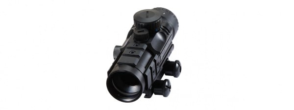 Lancer Tactical Prismatic 4x32 Compact Scope with Illuminated Reticle (Black)