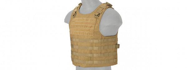 Lancer Tactical 1000D Nylon AAV Style Plate Carrier ( Khaki )