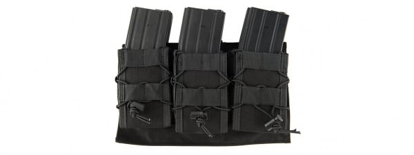 Lancer Tactical 1000D Nylon MOLLE Triple AR Mag Pouch ( Black )