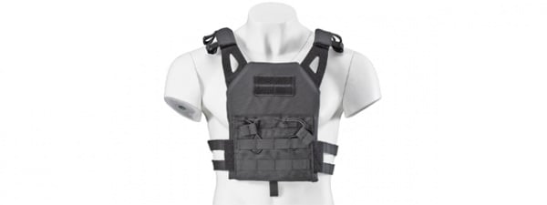 Lancer Tactical Kid's JPC Vest w/ EVA Plates (Black)