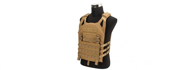 Lancer Tactical Lightweight Plate Carrier Vest ( Khaki )