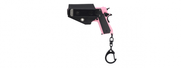 Tac 9 Tactical Detachable Mini 1911 Pistol Keychain with Holster (Pink)