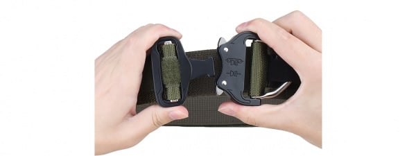 Tac 9 Industries Special Combat Belt with Cobra Buckle (Ranger Green)