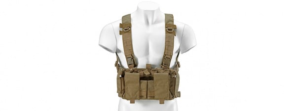 Lancer Tactical Buckle Up Lightweight Chest Rig (Tan)