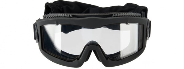 Lancer Tactical Aero Protective Black Airsoft Goggles ( Clear Lens )