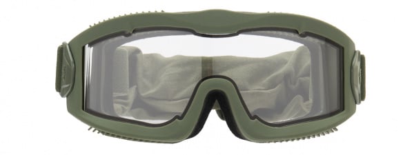 Lancer Tactical Aero Protective OD Green Airsoft Goggles ( Clear Lens )