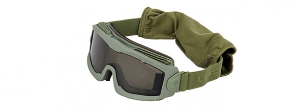 Lancer Tactical Aero Protective Airsoft goggles ( OD Green / Smoke Lens)