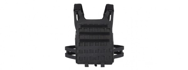 Lancer Tactical Lightweight SPC Laser Cut Tactical Vest (Black)