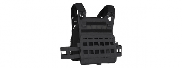 Lancer Tactical Lightweight SPC Laser Cut Tactical Vest (Black)