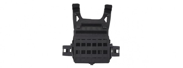 Lancer Tactical Lightweight SPC Laser Cut Tactical Vest (Black)