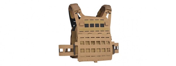 Lancer Tactical Lightweight SPC Laser Cut Tactical Vest (Coyote Brown)