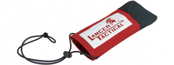 Lancer Tactical Airsoft Barrel Cover w/ Bungee Cord (Red)