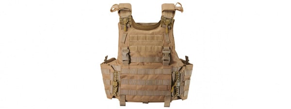 Lancer Tactical Quick Release Medium Plate Carrier (Khaki)