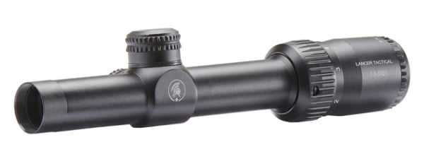 Lancer Tactical 1.5-5x20 Rifle Scope with Mounts (Black)