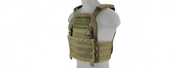 Lancer Tactical Buckle Up Version Airosft Plate Carrier ( OD Green )