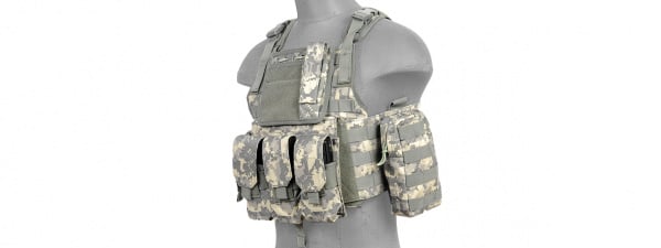 Lancer Tactical Nylon Assault Plate Carrier Vest ( ACU )