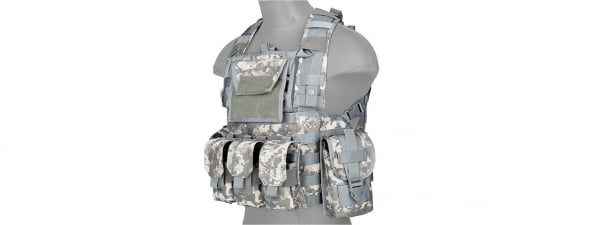 Lancer Tactical Airsoft M4 MOLLE Modular Chest Rig ( ACU )