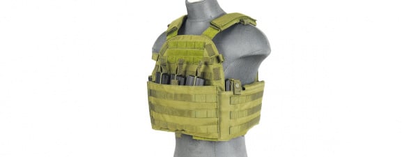 Lancer Tactical 1000D Nylon MOLLE Plate Carrier ( OD Green )