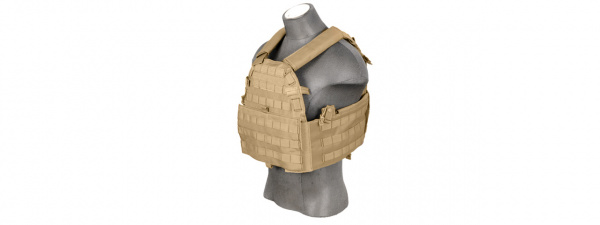 Lancer Tactical 69T4 1000D Nylon Plate Carrier ( Tan )