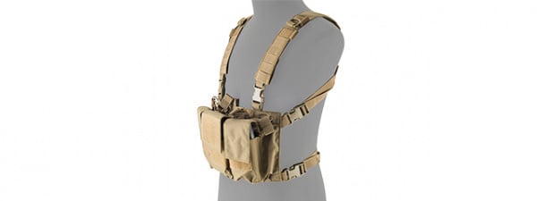 Lancer Tactical Adaptive Multi-purpose Slim Chest Rig ( Tan )