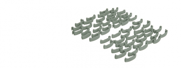 Lancer Tactical Rail Index Clips 60 Pieces Set ( FOL )