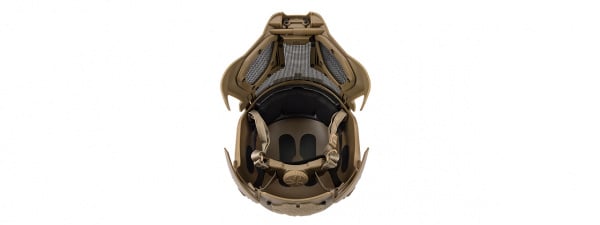 Tac-9 Interstellar Battle Trooper Full Face Airsoft Helmet (Tan)