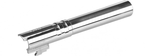 Tac-9 Stainless Steel Threaded Outer Barrel for 5.1 Hi-Capa Pistols ( Silver )