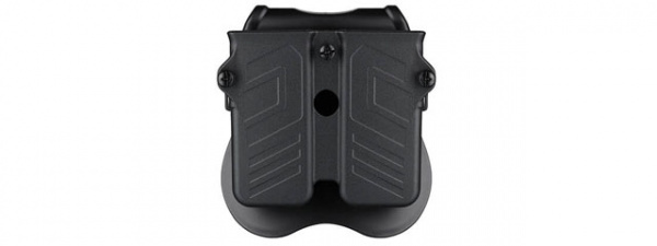 Cytac Hard Shell Universal Double Magazine Pouch (Black)