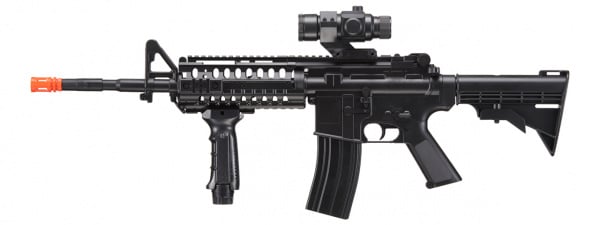 WellFire D96 M4 Carbine Airsoft AEG Rifle w/ Scope and Grip