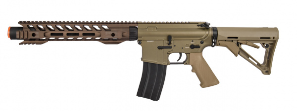 Double Bell M4 12-Inch RIS Airsoft AEG Rifle ( Tan )