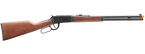 Double Bell M1894 CO2 Powered Lever Action Airsoft Rifle (Black / Wood)