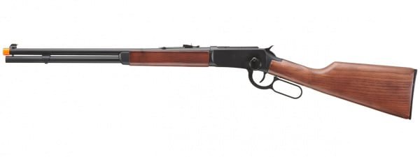 Double Bell M1894 CO2 Powered Lever Action Airsoft Rifle (Black / Wood)