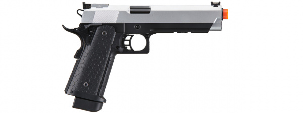 Double Bell M1911 Green Gas Blowback Airsoft Pistol (Silver)