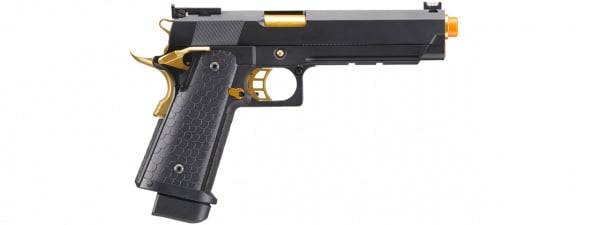 Double Bell Hi-Capa 5.1 Gas Blowback Pistol with Gold Hammer