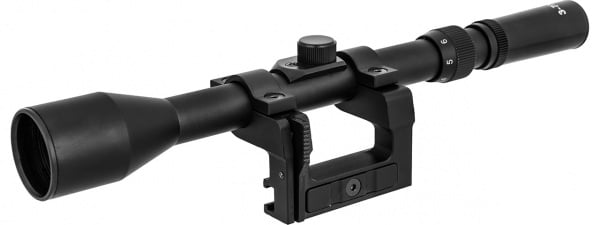 Double Bell 3-7X28 Rifle Scope For Kar 98k WWII Rifle ( Black )