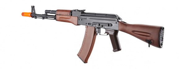 E&L Airsoft New Essential AK-74N Airsoft AEG Rifle w/ Real Wood  (Black)