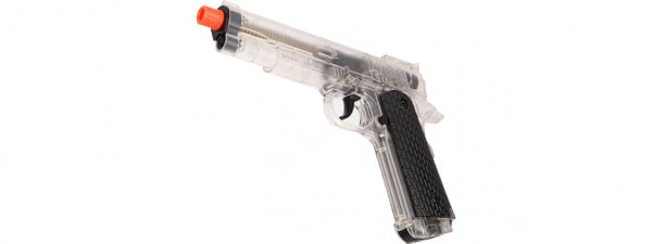 Wellfire G292B-CR M1911 CO2 Non-Blowback Pistol (Clear)