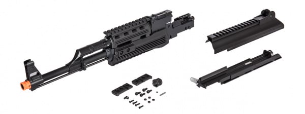 JG Golden Eagle AK-47 RIS Front Barrel Assembly With Railed Receiver Cover ( Black )