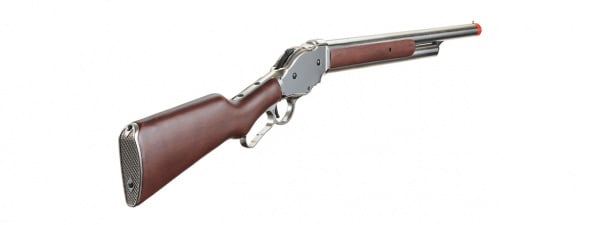 Golden Eagle 1887 Lever Action Gas Airsoft Shotgun Long (Silver)