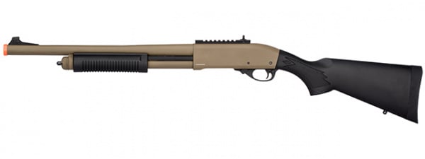 Golden Eagle M870 3/6-Shot Pump Action Gas Airsoft Shotgun ( Tan )