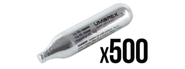 UMAREX High-Grade 12g CO2 Airgun Cartridges, Bulk 500 pcs