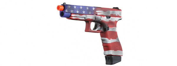 Elite Force GLOCK 17 Gen 4 CO2 Blow Back Airsoft Pistol w/ Cerakote Finish (Old Glory)