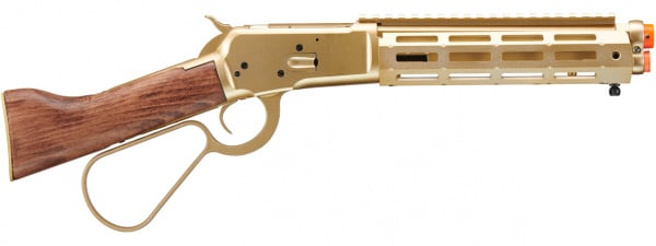 A&K M1873 "Mares Leg" Lever Action Airsoft Gas Rifle w/ M-LOK Rail (Gold)