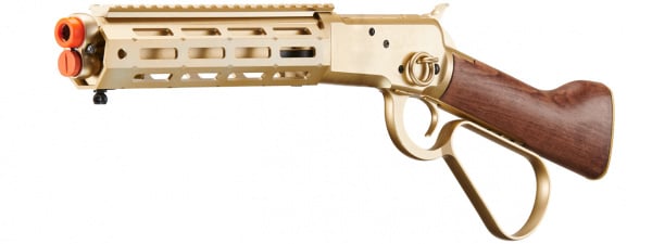 A&K M1873 "Mares Leg" Lever Action Airsoft Gas Rifle w/ M-LOK Rail (Gold)