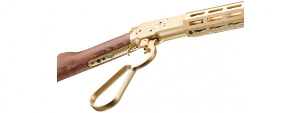 A&K M1873 "Mares Leg" Lever Action Airsoft Gas Rifle w/ M-LOK Rail (Gold)