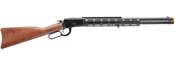 A&K M1873 "Mares Leg" Long Barreled Lever Action Airsoft Gas Rifle w/ M-LOK (Black)