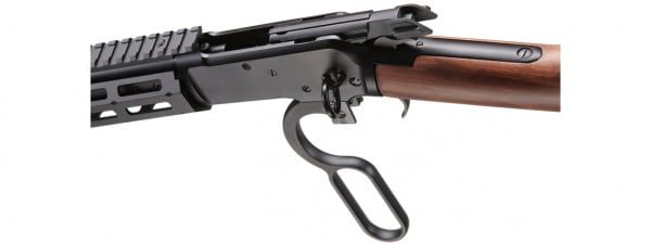 A&K M1873 "Mares Leg" Long Barreled Lever Action Airsoft Gas Rifle w/ M-LOK (Black)