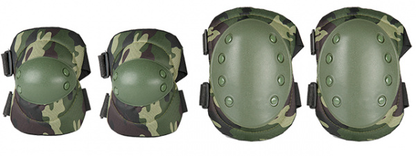 Tactical Elbow and Knee Pads Set ( Woodland )