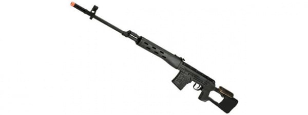 A&K SVD Dragunov Electric Airsoft Sniper Rifle w/ Sportsman Stock ( Black )